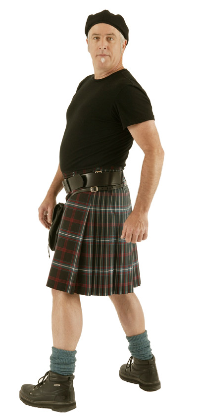 how to wear a sporran with a belt